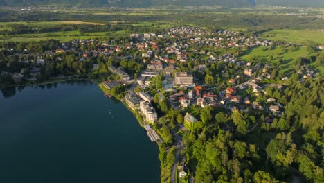 Drohnenvideo-Aus-Bled,-Slowenien