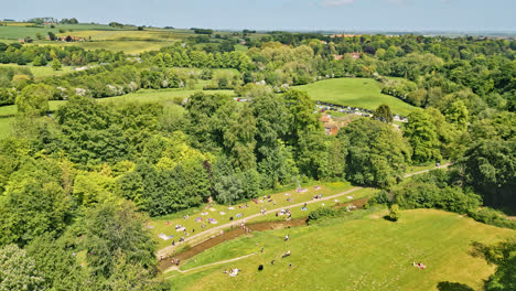 Aerial-drone-video-of-UK-country-park