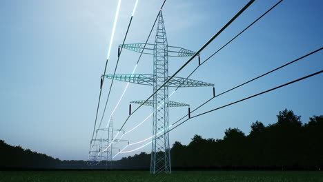 Electrical-grid-delivering-electricity