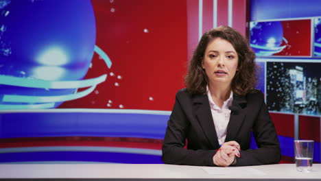 News-anchor-talks-about-global-reportage