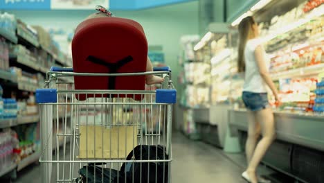 backside-view-special-kids-chair-on-supermarket-trolley