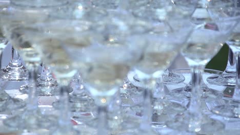 Slide-of-glasses-with-champagne-Slow-motion