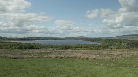 Lakeshore-Fields-Surrounding-Blessington-Lake-In-County-Wicklow,-Ireland