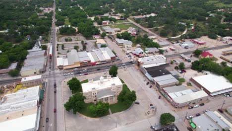 Imágenes-Aéreas-De-Hamilton,-Texas.