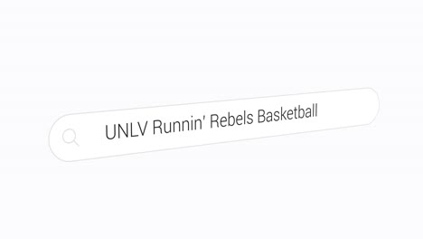 Escribiendo-Unlv-Runnin&#39;-Rebels-Básquetbol-En-La-Barra-Del-Motor-De-Búsqueda