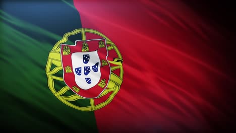 Flag-of-Portuguese,-full-screen-in-4K-high-resolution-Flag-of-Portuguese-Republic-4K