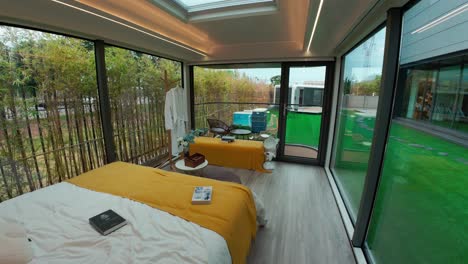 Prefab-smart-home-house-units-expo-modern-futuristic-real-estate-concept
