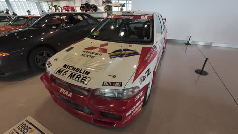 World-rally-championship-Mitsubishi-Lancer-Evolution-exposed-in-Shanghai-Auto-Museum-in-the-Auto-Expo-Park-of-Shanghai-International-Automobile-City