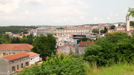 The-Arena-of-Pula-as-seen-from-the-distance-surrounded-by-city-of-Pula