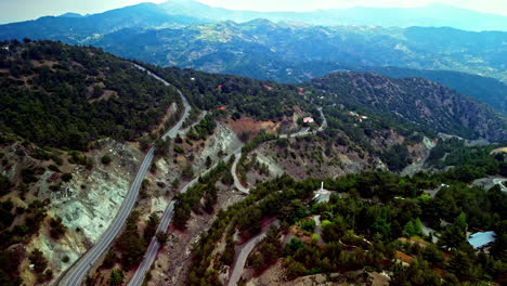 Bird's-eye-view-of-mountains-and-valley-in-Cyprus-near-the-Amiantos-asbestos-mine