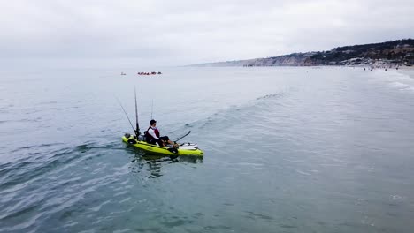 A-kayaker-catching-a-wave-in