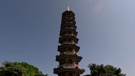 Die-Große-Pagode-In-Kew-Gardens-An-Einem-Sonnigen-Tag