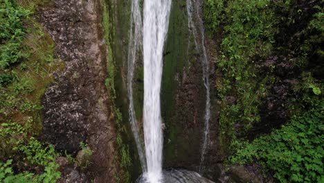 Slow-aerial-til-up-from-beautiful-waterfall