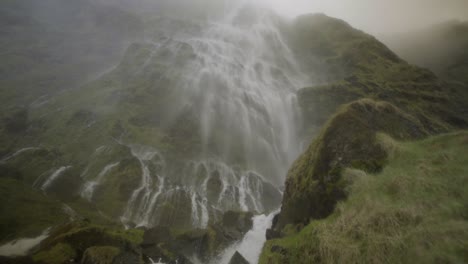 Huge-waterfall-in-Iceland-falling-down