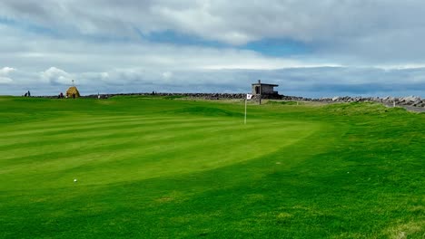 Iceland---Golfing-Amidst-Nature's-Beauty:-Tee-Off-at-Seltjarnarnes'-Picturesque-Golf-Course
