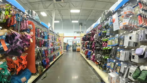 POV---Walking-through-a-store-that-sells-pet-products