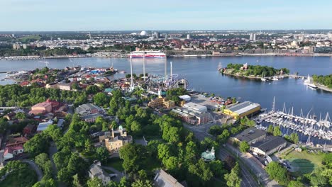 Parque-De-Atracciones-Grona-Lund-Atracción-Turística-Popular-En-Estocolmo,-Suecia