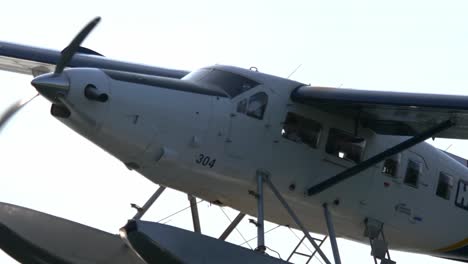 Close-Up-Harbour-Air-DHC-3-Turbo-Otter-Floatplane-Flying-TRACKING