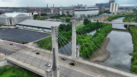 Lane-Avenue-Bridge-is-a-cable-stayed-bridge-over-the-Olentangy-River