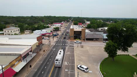 Aerial-footage-of-the-city-of-Hamilton-Texas