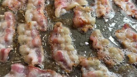 Bacon-sizzling-in-a-pan