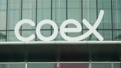 Coex-Mall-Sign-and-East-Entrance,-Seoul