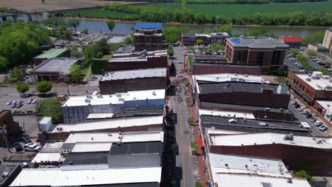 Aerial-view-of-shoot-for-the-movie-Holland-Michigan