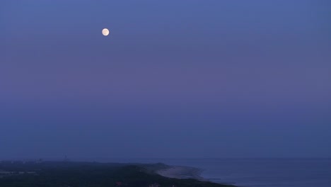 Nachthimmel-über-Vlissingen-Und-Zoutelande:-Mondbeschienene-Strandszene