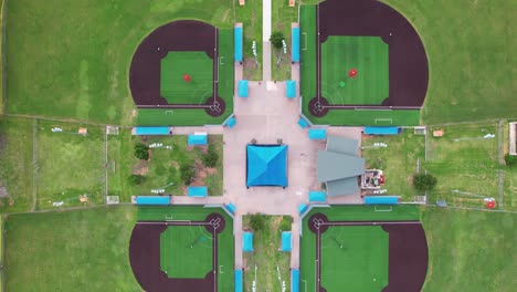 Aerial-footage-of-the-Cottonwood-Sports-Complex-in-Little-Elm-Texas