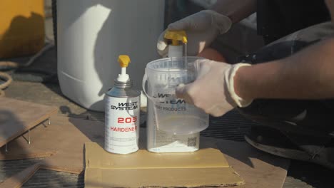 Dispensing-and-mixing-West-System-Epoxy