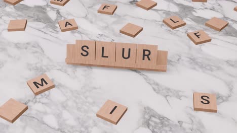 Slur-word-on-scrabble