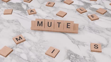 Mute-word-on-scrabble