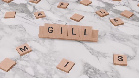 Gill-Wort-Auf-Scrabble