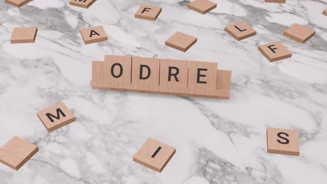 Odre-Wort-Auf-Scrabble
