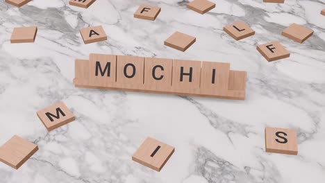 Mochi-Wort-Auf-Scrabble