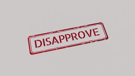 DISAPPROVE-Stamp