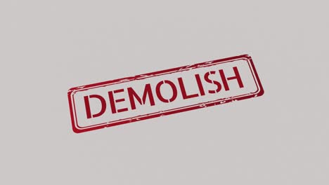 DEMOLISH-Stamp