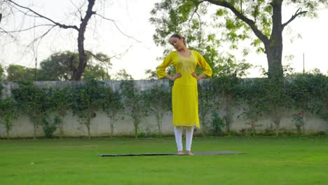 Indian-girl-doing-stretching-exercise