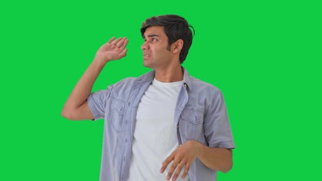 Indian-boy-flying-a-mosquito-Green-screen