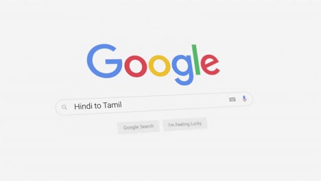 Hindi-Tamil-Google-Suche