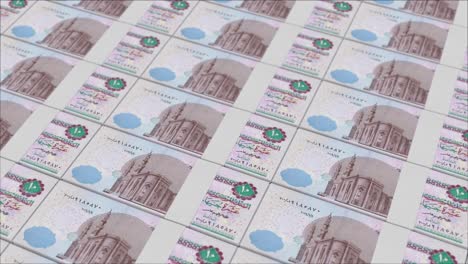 10-Billetes-De-Libra-Egipcia-Impresos-Por-Una-Prensa-Monetaria
