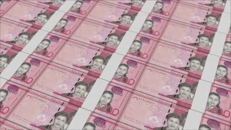 200-Dominikanische-Peso-Banknoten,-Gedruckt-Von-Einer-Geldpresse