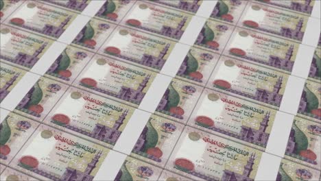 200-ägyptische-Pfund-Banknoten,-Gedruckt-Von-Einer-Geldpresse