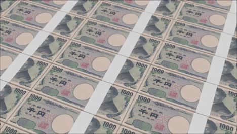 1000-Japanische-Yen-Banknoten-Werden-Von-Einer-Geldpresse-Gedruckt