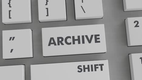 Drücken-Der-Archivierungstaste-Auf-Der-Tastatur