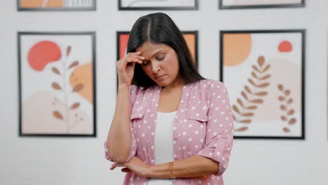 Stressed-modern-Indian-woman