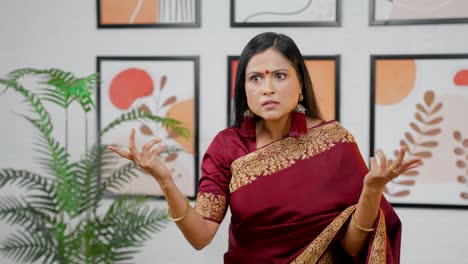 Irritated-Indian-woman