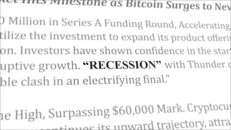 Schlagzeilen-Zur-Rezession-In-Verschiedenen-Artikeln