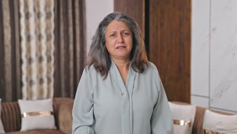 Verärgerte-Indische-Frau,-Die-Mit-Jemandem-Streitet