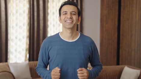 Happy-Indian-man-doing-jogging